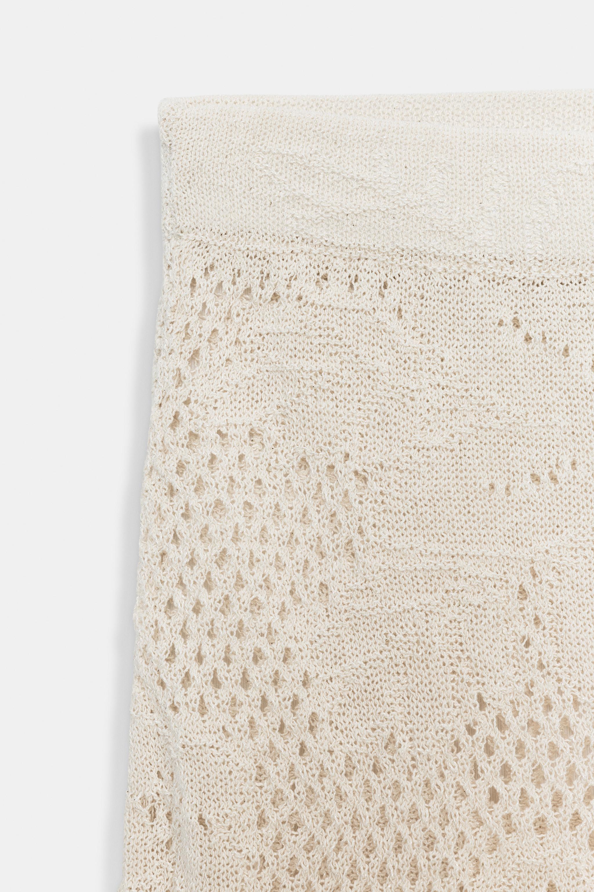 POINTELLE KNIT MINI SKIRT